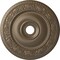 Ekena Millwork Logan Ceiling Medallion (Fits Canopies up to 6 1/8"), 24 1/4"OD x 3 7/8"ID x 2"P, Warm Silver CM24LO1WSS - alternate 1